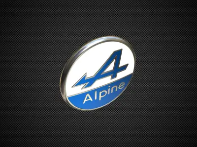 alpine logo 3D model