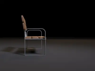 Bench park 3D model get