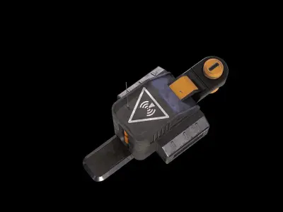 Scifi model generator Low-poly 3D model