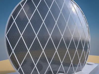 Aldar Headquarters Building Low-poly 3D model