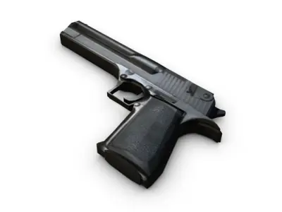 Low poly weapons pack collection 3D model