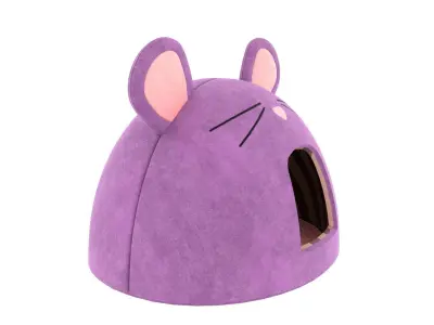 Mouse Meow Hut Cat Hut Cat Tent Pink 3D model