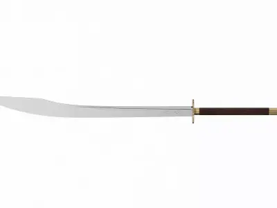 Baguadao sword Low-poly 3D model