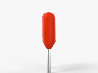 Polyester Film Capacitor with 2K PBR textures Low-poly 3D model