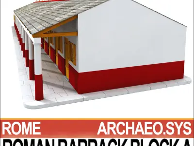 Roman Barrack Block A 3D model