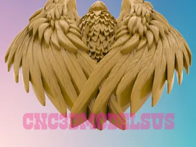 Eagle before attack 3D MODEL STL FILE FOR CNC ROUTER LASER 3D print model
