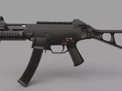 UMP9 GUN Low-poly 3D model