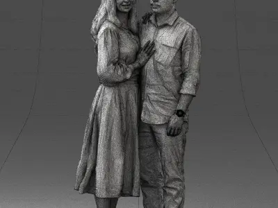 000070 Couple 0805 3dp 3D print model
