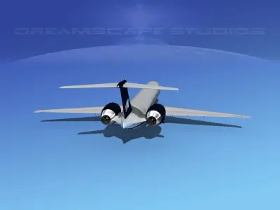 McDonnell Douglas MD83 Aero Mexico 3D model