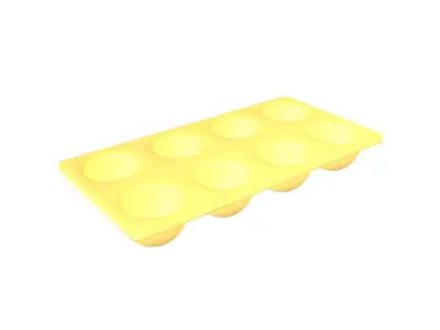 Egg Tray Storage v1 001 Low-poly 3D model