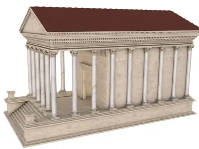 Ancient Greek Temple 3D model