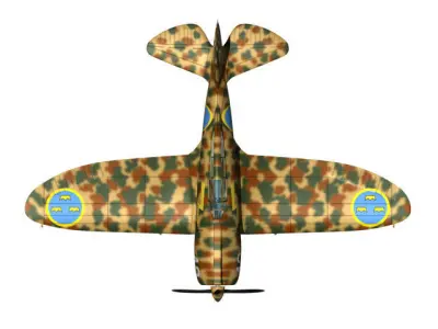 Reggiane Re2000 Falco 3D model