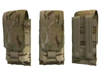 AR-AK Tactical Mag Pouch - Marvelous Designer 3D model