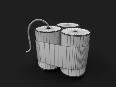 Beancan Satchel Charge Low-poly 3D model