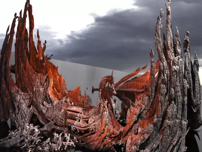 Underworld Scull waves 3D model