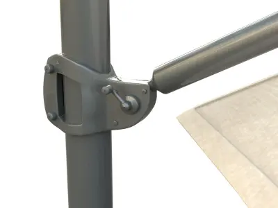 Outdoor Umbrella Realistic Low poly  Low-poly 3D model