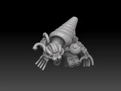 Nautiloid Horror Light Carapace 3D print model