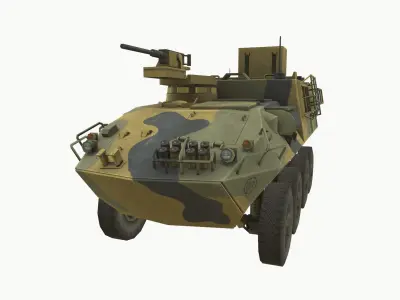 ASLAV Low-poly 3D model