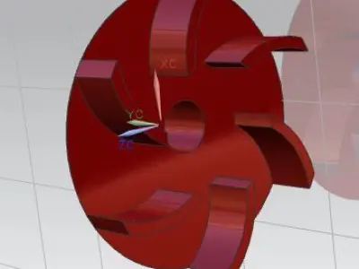 Propeller spinning wheel Free 3D model