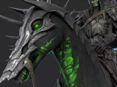 death Knight Low-poly 3D model