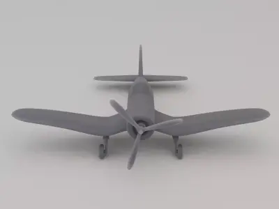 F4U Corsair 3D print model