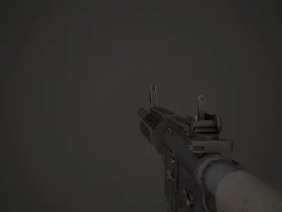 M4A1 Low Poly ar - rifle Low-poly 3D model