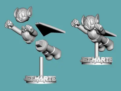JET MARTE - COLLECTIBLE STATUE 3D print model