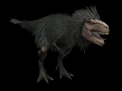Feathered Tyrannosaurus Low-poly 3D model