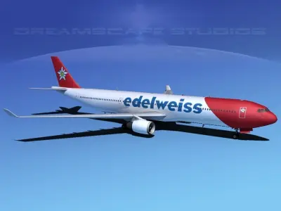 Airbus A330-300 Eidlewiess 3D model