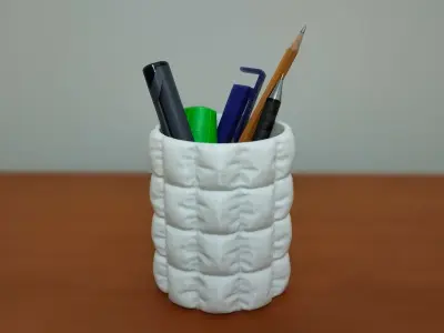 Puffy Pen Holder Free 3D print model
