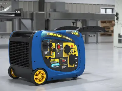 Firman Portable Dual Fuel Inverter Generator 3D model