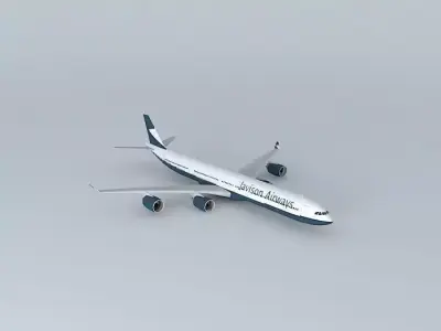 Javison Airways Airbus A340 600 Free 3D model