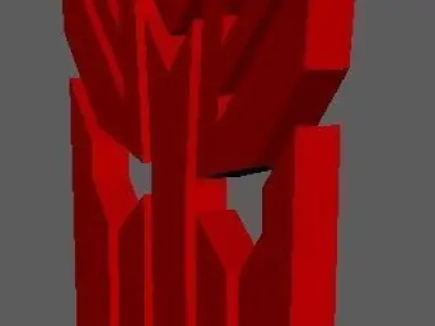 Autobot logo Low-poly 3D model
