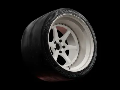 Tire and Rim 3D model