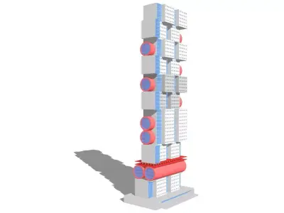 Commercial high-rise 06 3D model