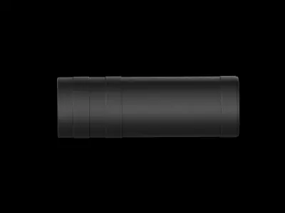 Steel Pegasus Supressor Low-poly 3D model