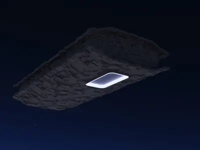 Avrora Sci-Fi Spaceship Free 3D model