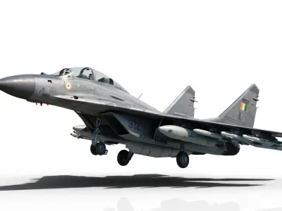 Mikoyan-Gurevich MiG-29Kub Mig29Kub shipboard aircraft Low-poly 3D model