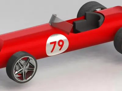 Car racing Free 3D model