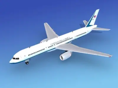 Boeing 757-200 United States Gov 3D model