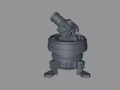 rocket tower 3d model 3D model