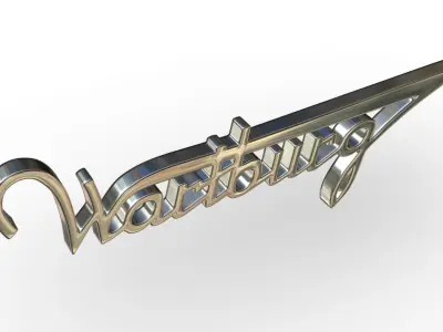 wartburg logo 3D model
