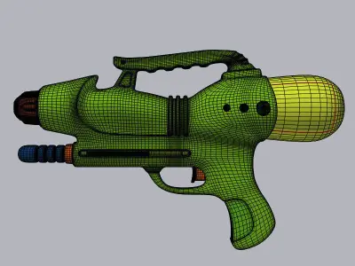 Water Gun Low-poly 3D model