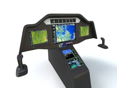 Aircraft Control Panel 2 3D model