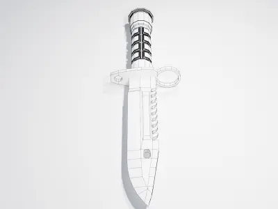 M9 Bayonet Free low-poly 3D model