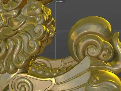 China Unicorn Ancient Mythical Animals 3D model