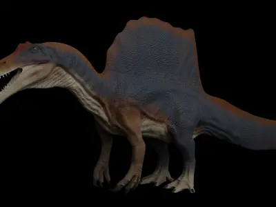 Spinosaurus aegyptiacus Low-poly 3D model