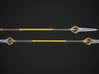 Spear and Glaive A7 Low-poly 3D model
