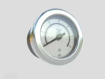 Pressure Gauge M1 Low-poly 3D model