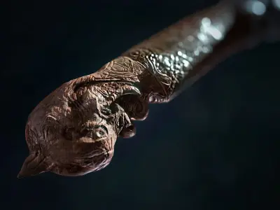 God Of War 4 Leviathan s Axe Low-poly 3D model